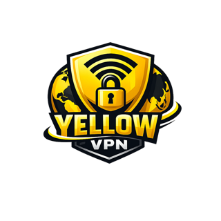 Yellow VPN shield logo